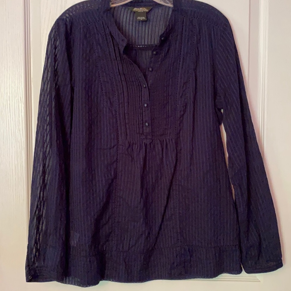 Eddie Bauer blue blouse